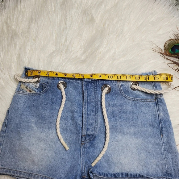 Diesel Denim Shorts With Rope Belt - Picture 4 of 11